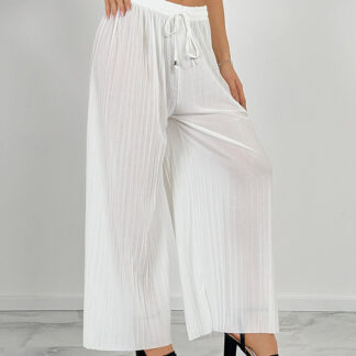 Royalfashion Pantaloni largi plisați de damă