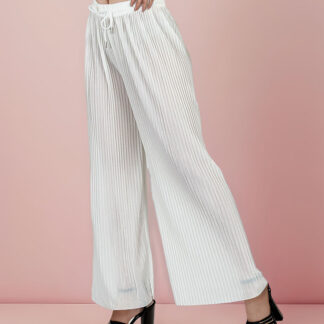 Royalfashion Pantaloni largi plisați de damă