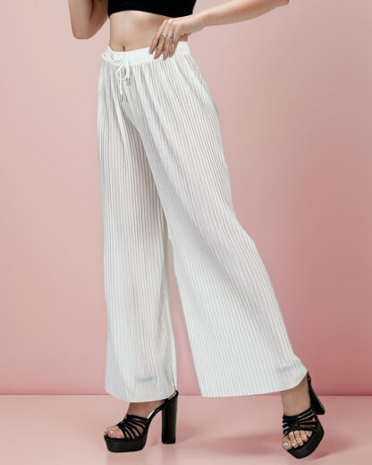 Royalfashion Pantaloni largi plisați de damă