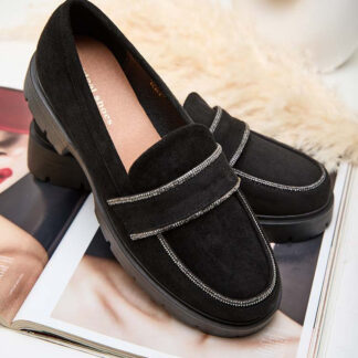 Royalfashion Mocasini pentru femei cu zirconii Eroime