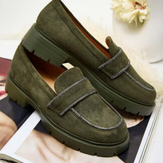 Royalfashion Mocasini de damă cu zirconii Eroime