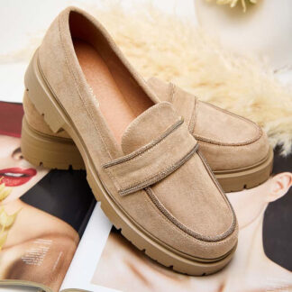 Royalfashion Mocasini de damă cu zirconii Eroime