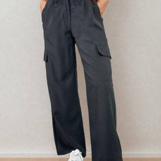 Royalfashion Pantaloni largi de damă cu buzunare