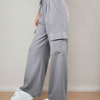Royalfashion Pantaloni largi de damă cu buzunare