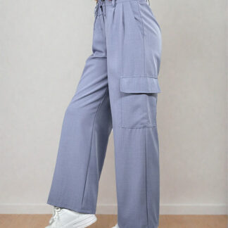 Royalfashion Pantaloni largi de damă cu buzunare