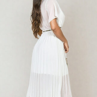 Royalfashion Rochie midi plisată pentru femei