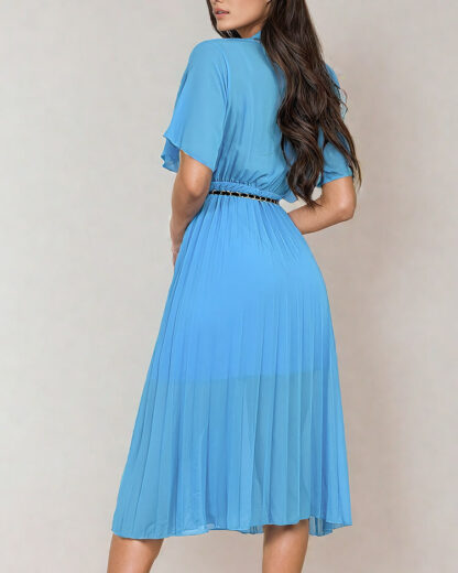 Royalfashion Rochie midi plisată pentru femei