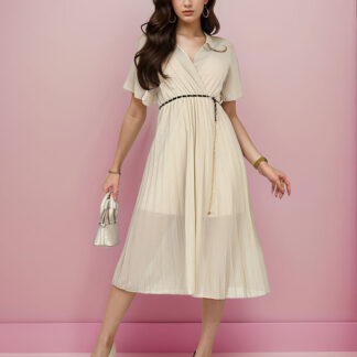 Royalfashion Rochie midi plisată pentru femei