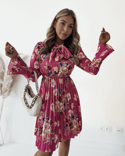 Royalfashion Rochie mini cu motive florale pentru femei