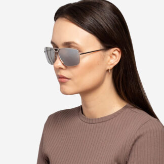 Royalfashion Ochelari de soare cu ramă argintie