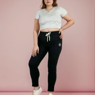 Royalfashion Pantaloni din țesătură pentru femei PLUS SIZE