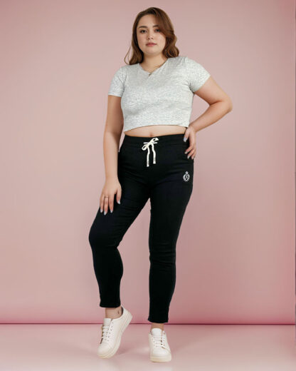 Royalfashion Pantaloni din țesătură pentru femei PLUS SIZE