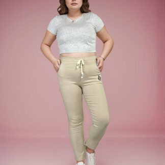 Royalfashion Pantaloni din țesătură pentru femei PLUS SIZE