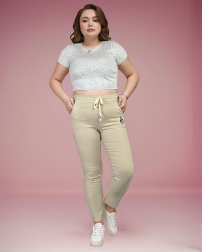 Royalfashion Pantaloni din țesătură pentru femei PLUS SIZE