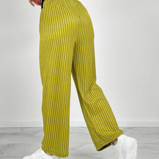 Royalfashion Pantaloni largi cu dungi pentru femei