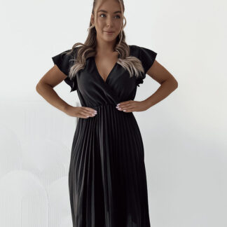 Royalfashion Rochie midi plisată de damă