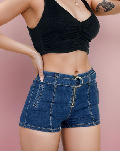 Royalfashion Pantaloni scurți din denim pentru femei