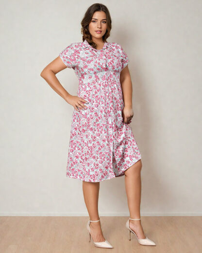 Royalfashion Rochie midi florală pentru femei