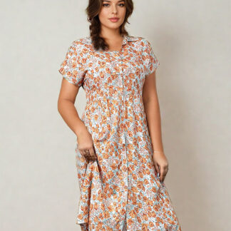 Royalfashion Rochie midi florală pentru femei