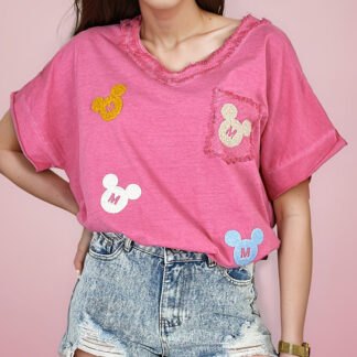 Royalfashion Tricou pentru femei cu petice