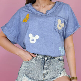 Royalfashion Tricou pentru femei cu petice