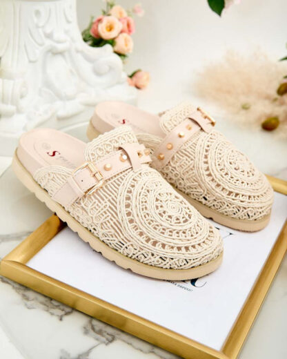 Royalfashion Flip-flops de damă cu broderie Leronip