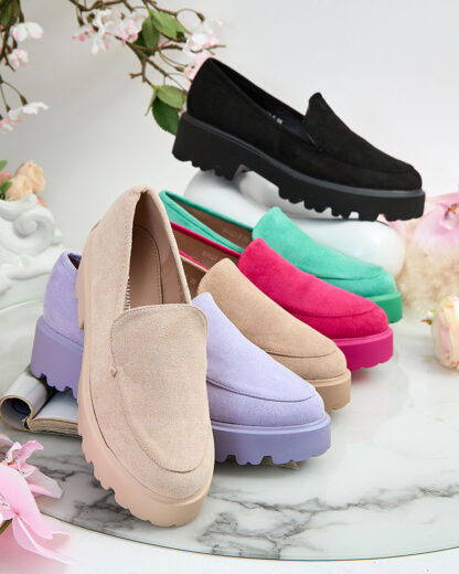 Royalfashion Mocasini pentru femei din piele de căprioară ecologică Zeremi