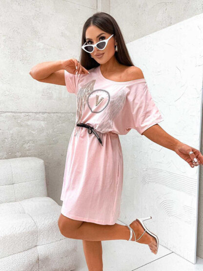 Royalfashion Rochie mini de damă cu zirconii