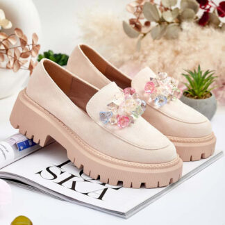 Royalfashion Mocasini de damă cu mărgele colorate Hetika