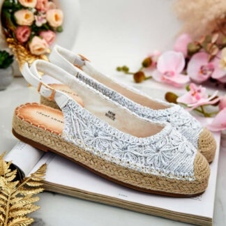 Royalfashion Espadrile de damă cu broderie decorativă