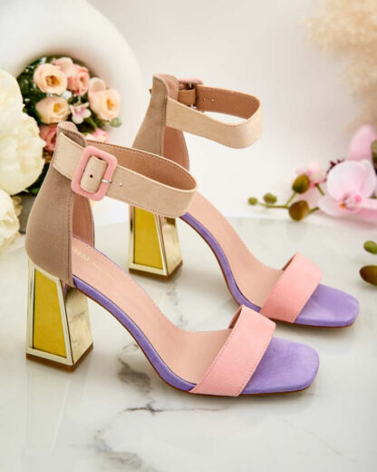 Royalfashion Sandale de damă cu stâlp decorativ
