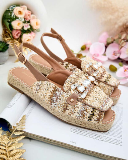 Royalfashion Espadrile de damă cu vârful deschis