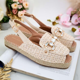Royalfashion Espadrile de damă cu vârful deschis