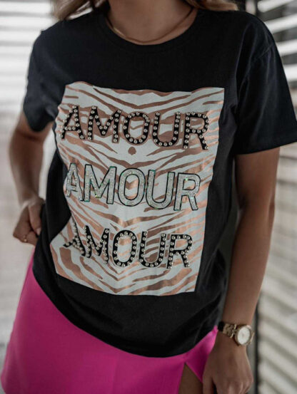 Royalfashion Bluză pentru femei cu imprimeu decorativ