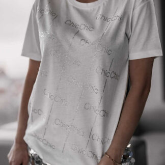 Royalfashion Tricou pentru femei cu zirconii