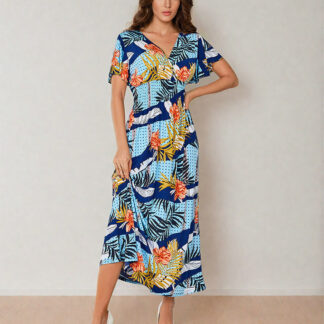 Royalfashion Rochie midi cu imprimeu pentru femei