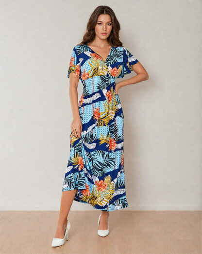 Royalfashion Rochie midi cu imprimeu pentru femei