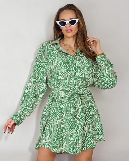 Rochie mini pentru femei Royalfashion cu model a'la zebră