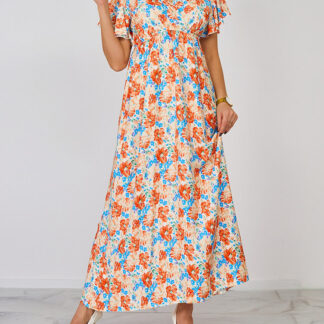 Royalfashion Rochie midi cu flori pentru femei