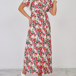 Royalfashion Rochie midi florală pentru femei