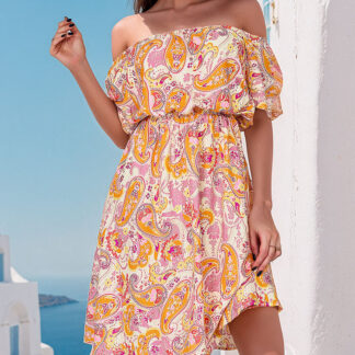 Royalfashion Rochie mini de damă cu model a'la hiszpanka