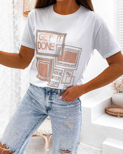 Royalfashion Tricou imprimat pentru femei
