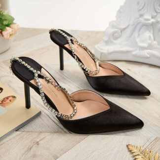 Royalfashion Pantofi a'la Sizz satin pentru femei