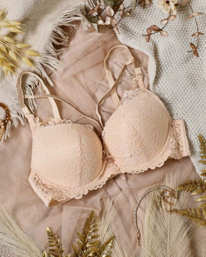 Royalfashion Sutien de damă decorat cu dantelă