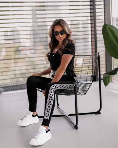 Royalfashion Set de damă cu decor