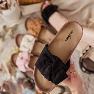 Royalfashion Papuci de damă Lassasi Bow Flip-Flops