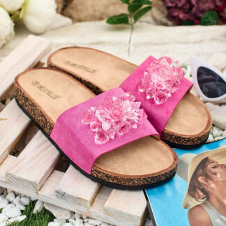 Royalfashion Șlapi de damă Villo cu pietre prețioase