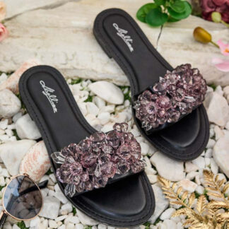 Royalfashion Șlapi de damă Loberra cu pietre prețioase