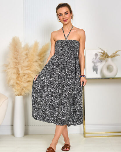 Royalfashion Rochie midi cu flori pentru femei