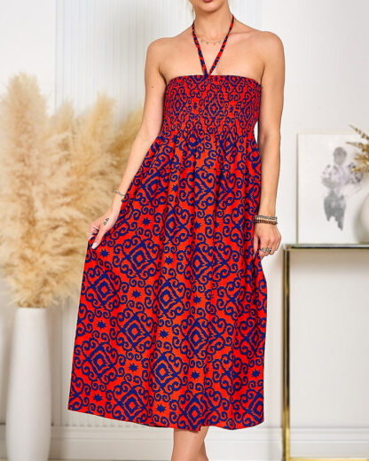 Royalfashion Rochie midi de damă cu imprimeu